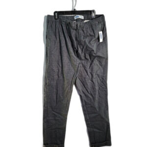 NWT Gray Track Pants Relaxed Slim Built-In Flex Pull-On Men's Size Large